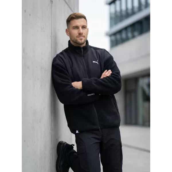  Moška jakna PUMA TECH SOFT TECH RELAXED SHERPA JACKET 632104-01 ČRNA 