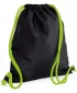 | BG 110 ČRNA/LIMETNO ZELENA BagBase