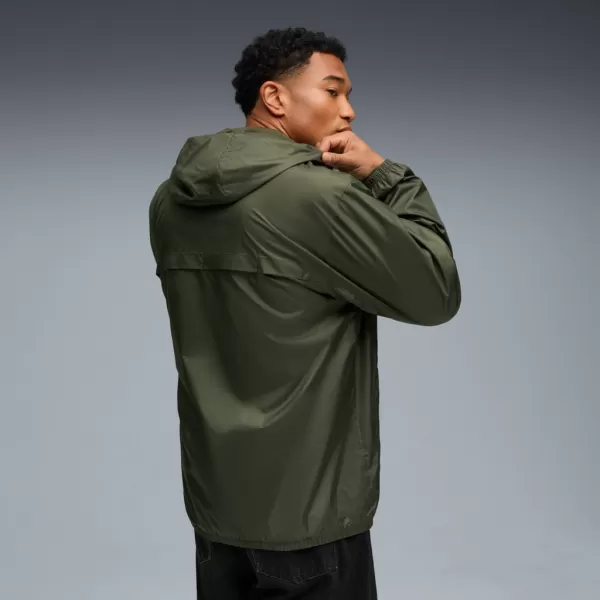  Moška vetrovka PUMA ESS REGULAR WINDBREAKER 684625-70 ZELENA 