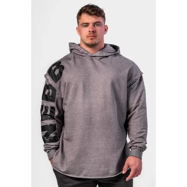  Sprani Oversized pulover s kapuco NO BS 371 SVETLO SIV Nebbia 