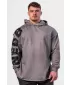 Sprani Oversized pulover s kapuco NO BS 371 SVETLO SIV Nebbia