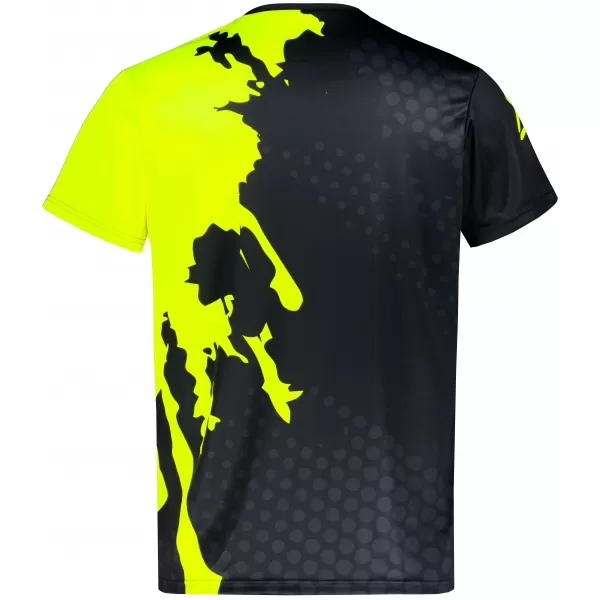  Moška premium funkcionalna majica s kratkimi rokavi ALTISPORT VOJ/ALM112TR01 ČRNO-FLUO RUMENA 