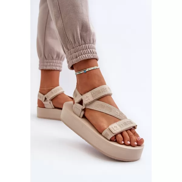  Ženski sandali BIG STAR NN274A528 BEŽ Big Star Shoes 