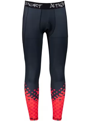 Moške dolge vrhunske športne pajkice ALTISPORT VOJ/ALM109LEG01 RDEČA/ČRNA