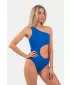 Asimetrični monokini na eno ramo 459 MODRA Nebbia