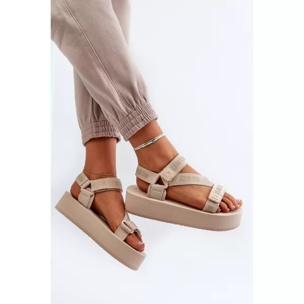  Ženski sandali BIG STAR NN274A528 BEŽ Big Star Shoes 