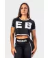 Crop top majica s kratkimi rokavi GAME ON 610 BLACK Nebbia