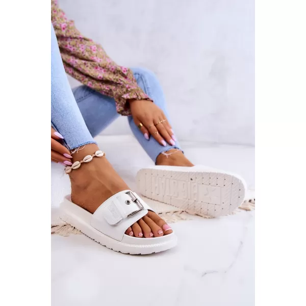  Modni ženski natikači BIG STAR JJ274A309 WHITE Big Star Shoes 
