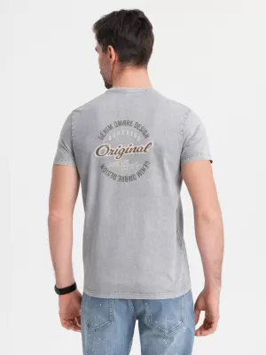 Srajca OMBRE OM-TSWT-0201 SIVA