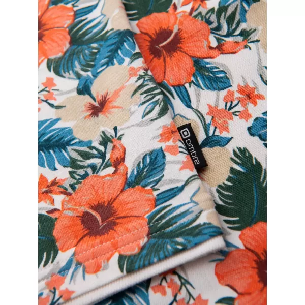  Moška T -majica OMBRE OM-POSS-0149 BELA 