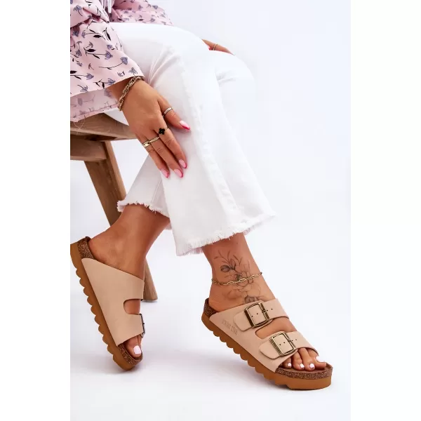  Ženski natikači BIG STAR LL274745 BEŽ Big Star Shoes 