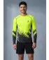 Moška funkcionalna kompresijska majica z dolgimi rokavi ALTISPORT VOJ/ALM109TR03 FLUO RUMENA