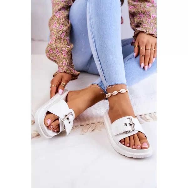  Modni ženski natikači BIG STAR JJ274A309 WHITE Big Star Shoes 
