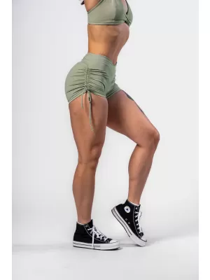 Push-up kratke hlače z vezalkami STRONG BEAUTY 429 SVETLO ZELENE Nebbia