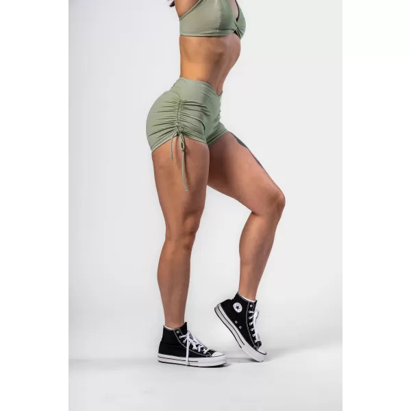  Push-up kratke hlače z vezalkami STRONG BEAUTY 429 SVETLO ZELENE Nebbia 