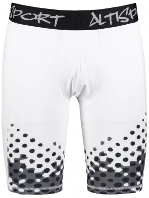 Moške športne pajkice nad koleni premium ALTISPORT VOJ/ALM109LEG02 BELA