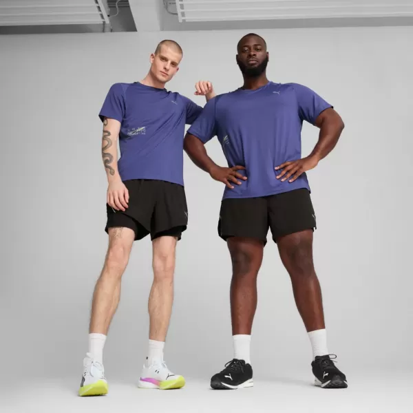  Kratke hlače PUMA M RUN ULTRAWEAVE 2IN1 5"" SHORT​ 526635-01 ČRN 