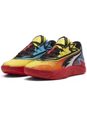 Škornji PUMA SCOOT ZEROS II CAUTION 310843_01 RICKIE ORANGE/SPEED ​​YELLOW