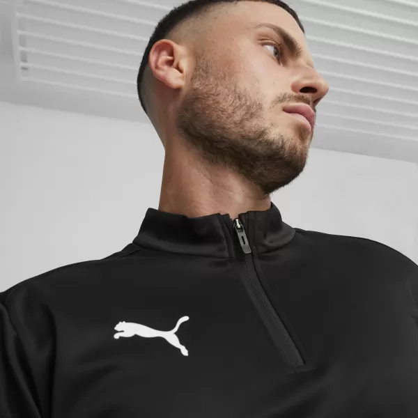  Srajca PUMA TEAMGOAL TRAINING 1/4 ZIP TO 658629_03 PUMA ČRNA/BELA/TEMNO SIVA 