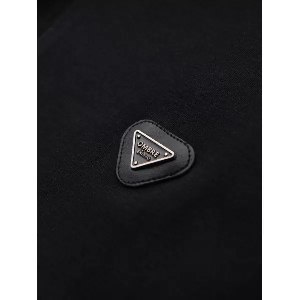 Moška T -majica OMBRE OM-POSS-0148 ČRN 