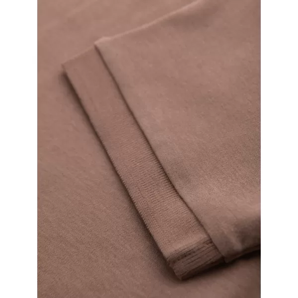  Moška T -majica OMBRE OM-POSS-0148 SVETLO RJAVA 