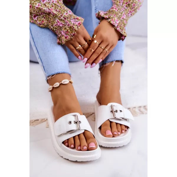  Modni ženski natikači BIG STAR JJ274A309 WHITE Big Star Shoes 