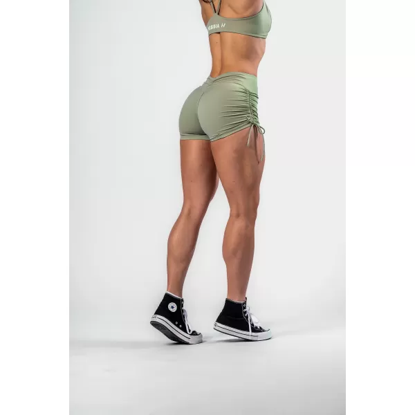  Push-up kratke hlače z vezalkami STRONG BEAUTY 429 SVETLO ZELENE Nebbia 