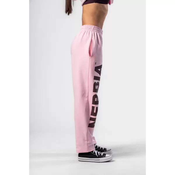  Ohlapne baggy trenirke BOYFRIEND STYLE 432 ROZA Nebbia 