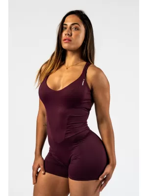 Oblikovalni fitnes kombinezon STRONG BEAUTY 427 TEMNO RDEČ Nebbia