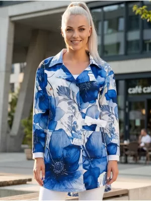 Ženska vrhunska jakna ALTISPORT VOJ/ALW102MI05 MORNARSKO/BELA