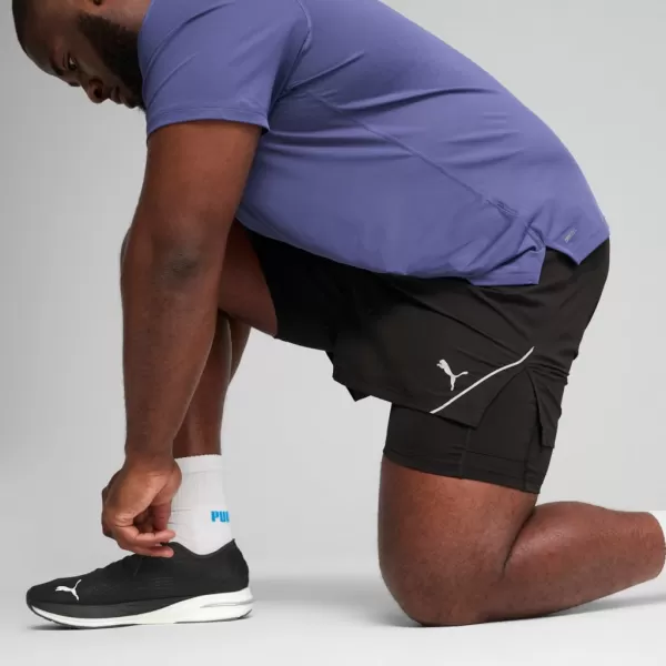  Kratke hlače PUMA M RUN ULTRAWEAVE 2IN1 5"" SHORT​ 526635-01 ČRN 