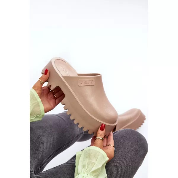  Ženski natikači BIG STAR NN274016 BEŽ Big Star Shoes 