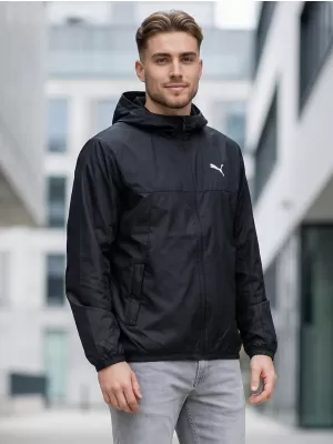 Moška vetrovka PUMA ESS REGULAR WINDBREAKER 684625-01 ČRNA