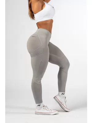 Oblikujoče pajkice z visokim pasom GLUTE PUMP 247 SIVA Nebbia